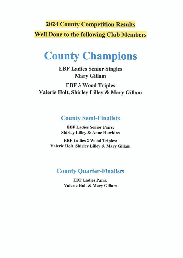 County Finalists 2024